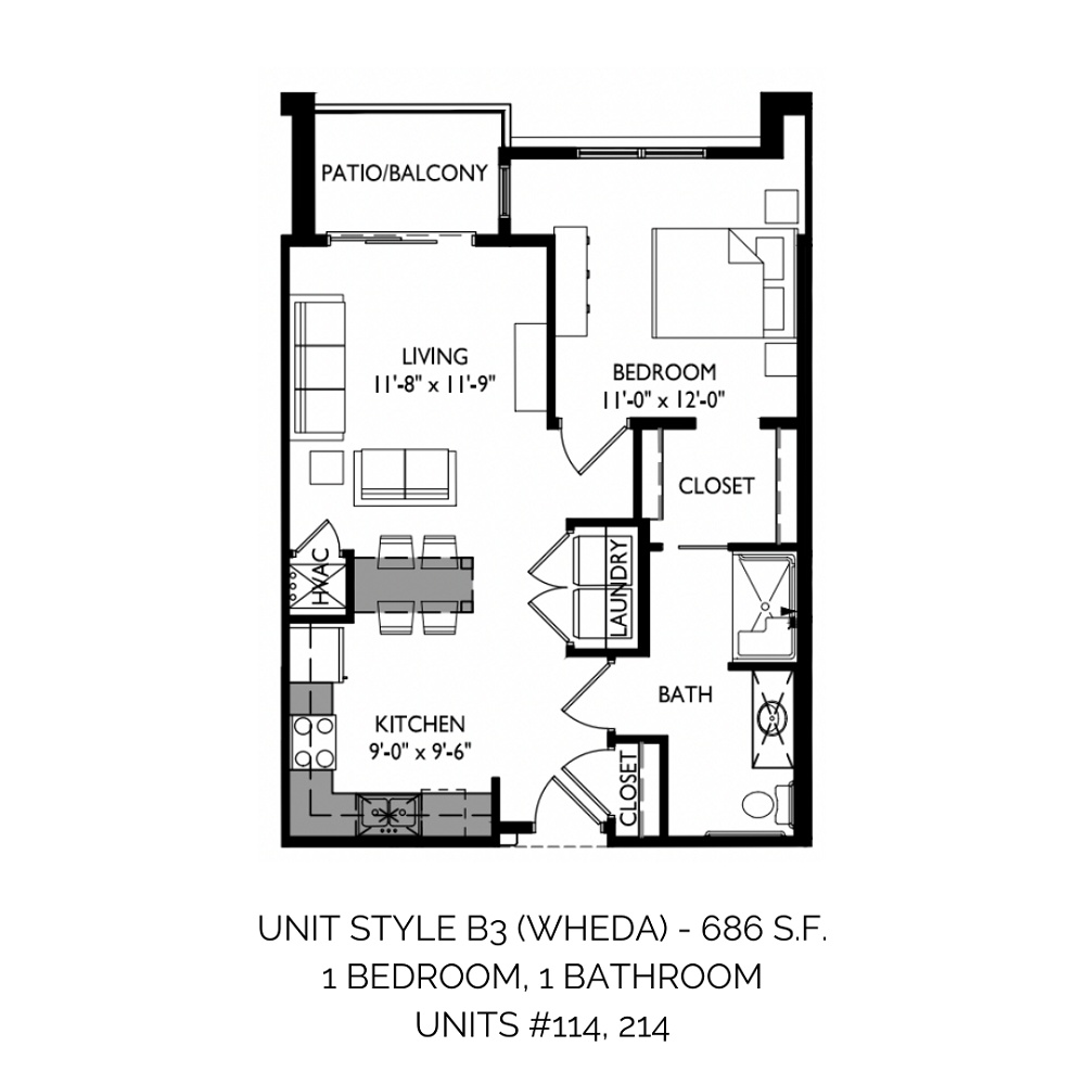 Unit Style B3 (WHEDA)