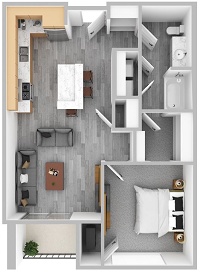 1 Bedroom / 1 Bath
